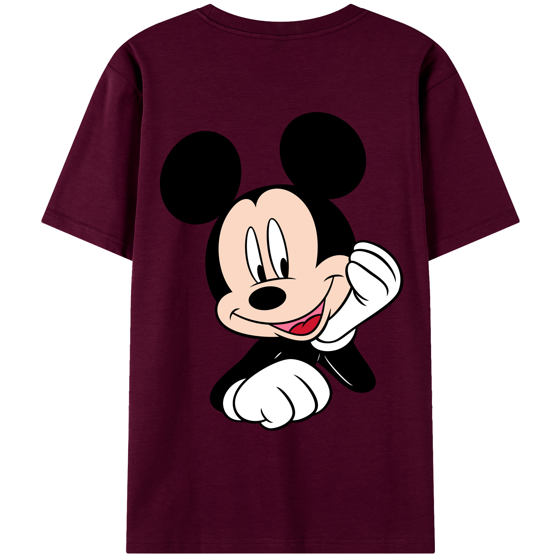 （画像用） ミッキーマウス Mickey Mouse レディース半袖Tシャツ(バックプリント)